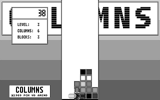 Columns atari screenshot